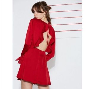 NWOT Scarlet Red Open Back Mini Dress